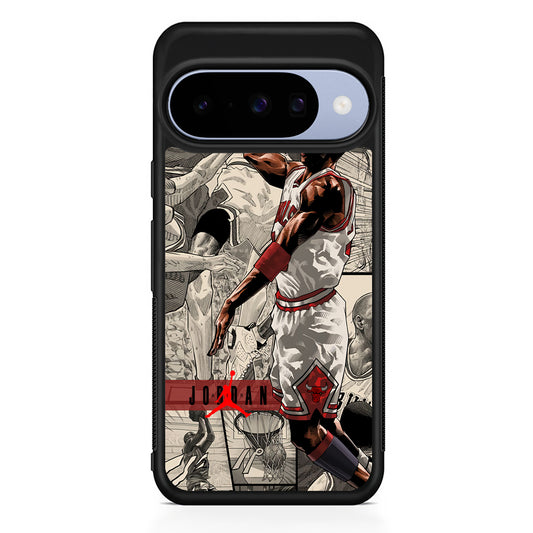 Air Jordan Unusual Jumping Man Google Pixel 10 Case | Google Pixel 10 Rubber Protective Case