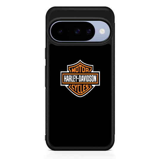 Harley Davidson Logo Black Google Pixel 10 Case | Google Pixel 10 Rubber Protective Case
