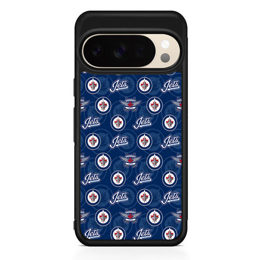 NHL Winnipeg Jets Pattern Google Pixel 10 Pro XL Case | Slim Google Pixel 10 Pro XL Protective Case