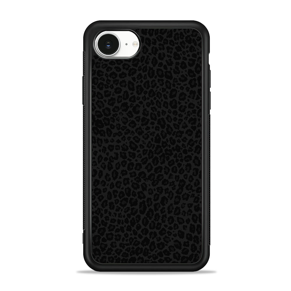 Black Leopard Skin Pattern iPhone 16e Case | Protective Phone Cover