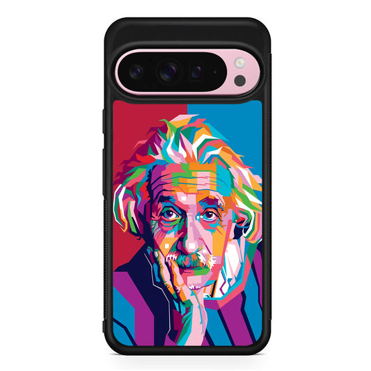 Albert Einstein Pop Art Illustration Google Pixel 9 Pro XL Case | Protective Cover