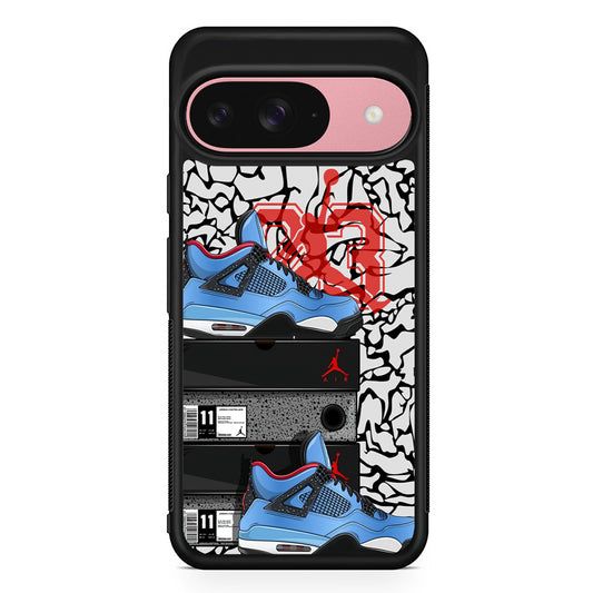 Air Jordan Sneakers from The Box Google Pixel 9 Case | Google Pixel 9 Protective Rubber Case