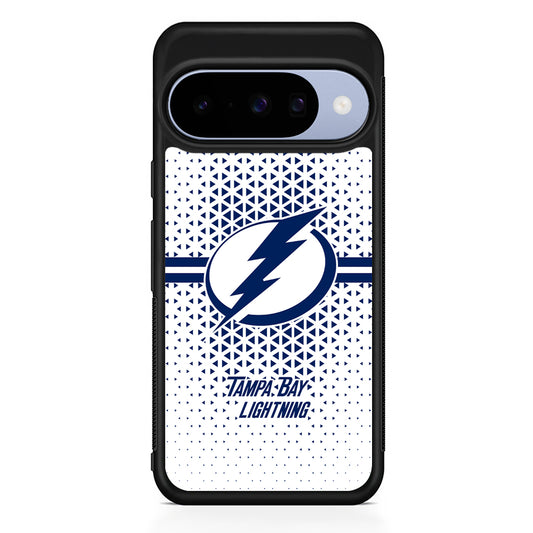 NHL Tampa Bay Lightning Triangle Google Pixel 10 Case | Google Pixel 10 Rubber Protective Case