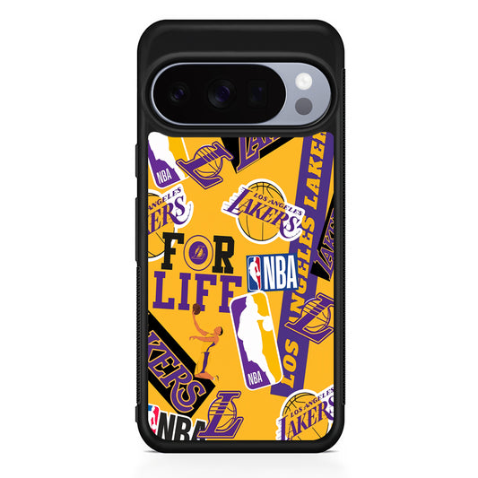 NBA Los Angeles Lakers Pride Google Pixel 10 Pro Case | Slim Google Pixel 10 Pro Rubber Case