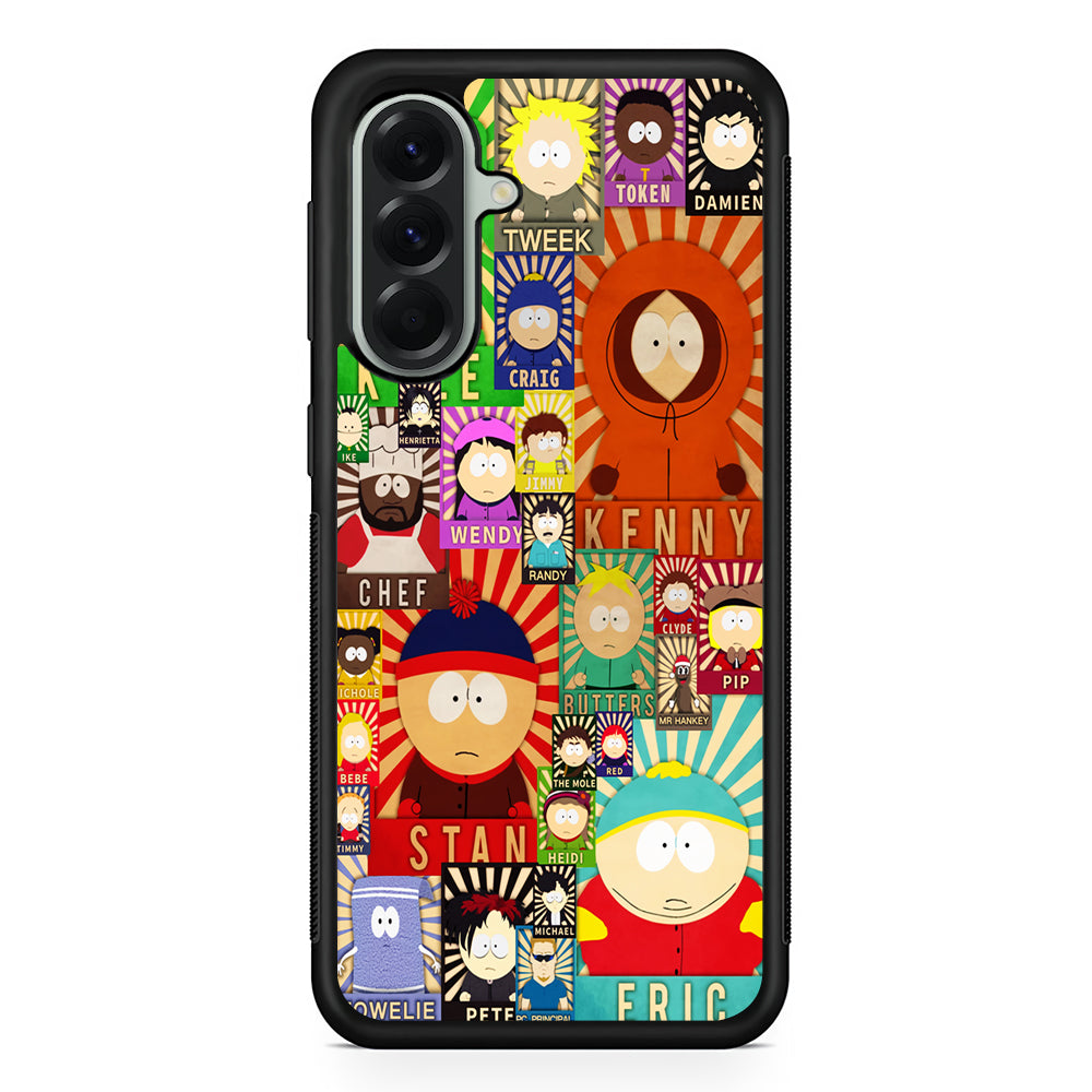 South Park All Characters Samsung Galaxy A56 Case | Samsung Galaxy A56 Protective Rubber Case