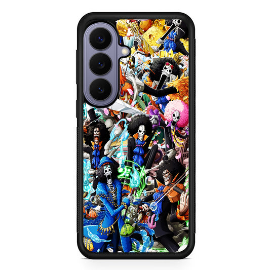 One Piece Brook Aesthetic Samsung Galaxy S26 Case | Durable Rubber Case for Samsung Galaxy S26