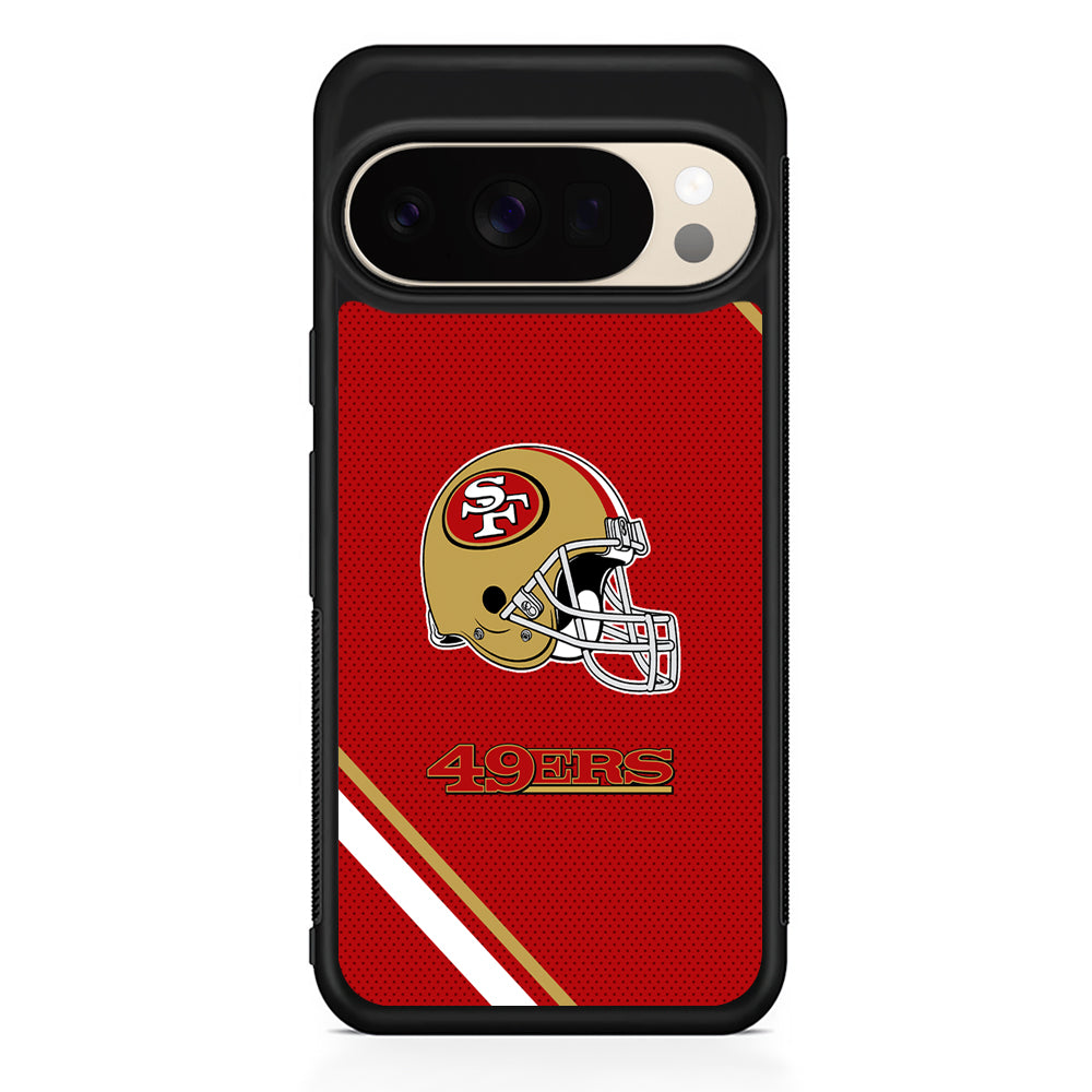 NFL San Francisco 49ers Helmet Google Pixel 10 Pro XL Case | Slim Google Pixel 10 Pro XL Protective Case