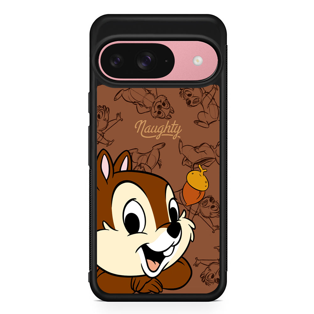 Chip N Dale Naughty Person Google Pixel 9 Case | Google Pixel 9 Protective Rubber Case