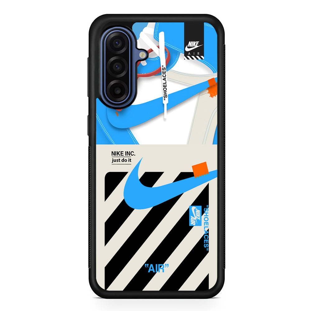 Nike Shoelaces Top Seal Samsung Galaxy A17 Case | Samsung Galaxy A17 Protective Rubber Case