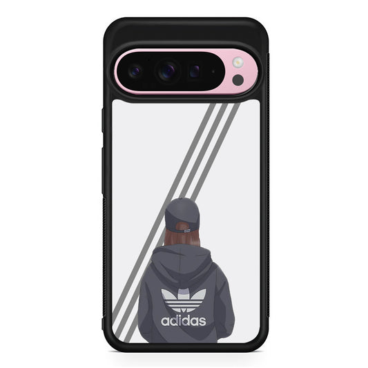Adidas Girl Hype Stripe Google Pixel 9 Pro XL Case | Protective Cover