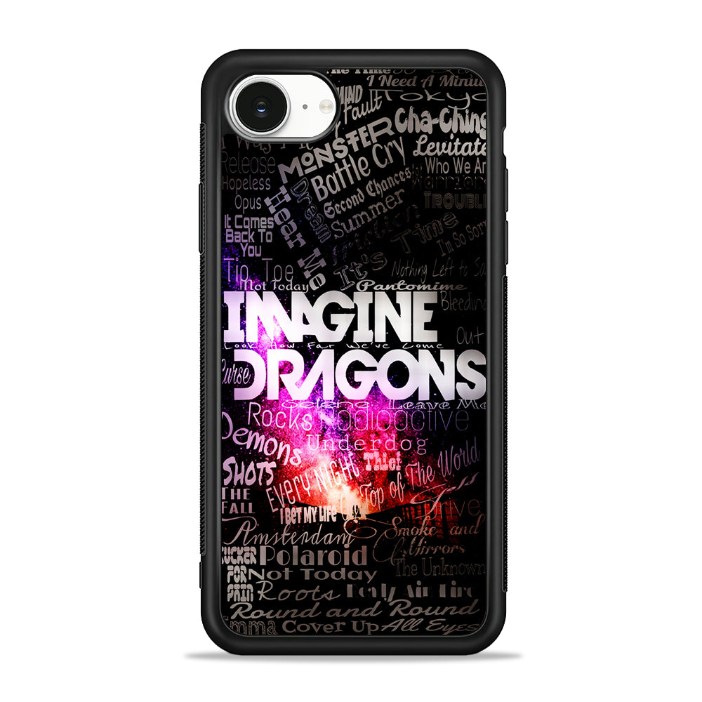 Imagine Dragons Lettering Art iPhone 16e Case | Protective Phone Cover