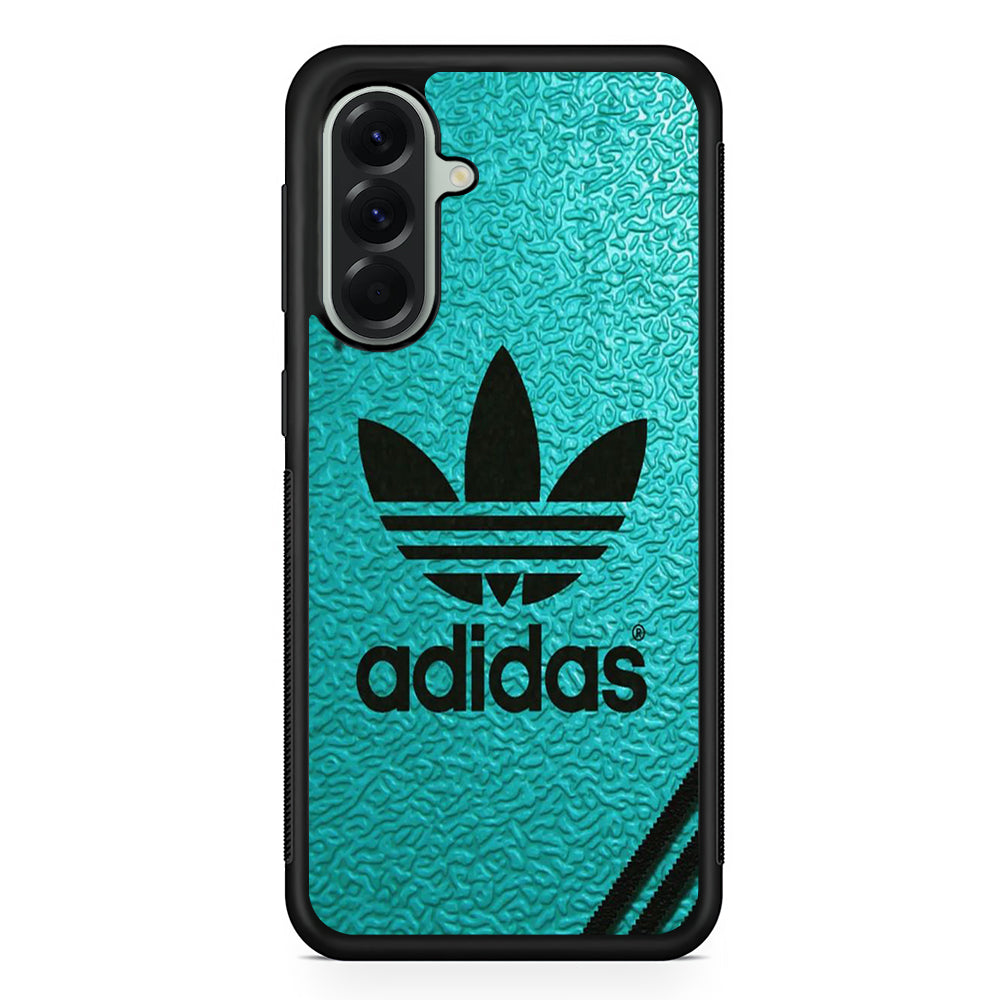 Adidas Blue Abstract Strap Samsung Galaxy A56 Case | Samsung Galaxy A56 Rubber Protective Case