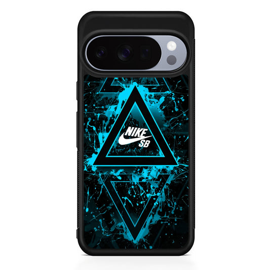 Nike Blue Paint Triangle Google Pixel 10 Pro Case | Protective Google Pixel 10 Pro Cover
