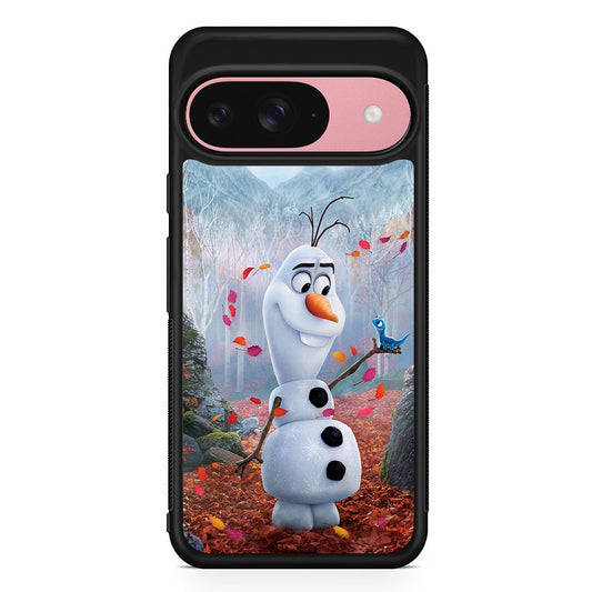 Olaf Frozen in the morning Google Pixel 9 Case | Google Pixel 9 Protective Rubber Case