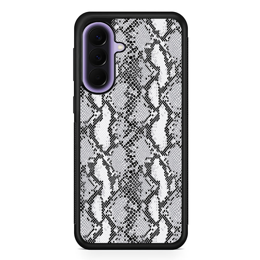 White Snake Skin Pattern Samsung Galaxy A57 Case | Slim Samsung Galaxy A57 Rubber Case