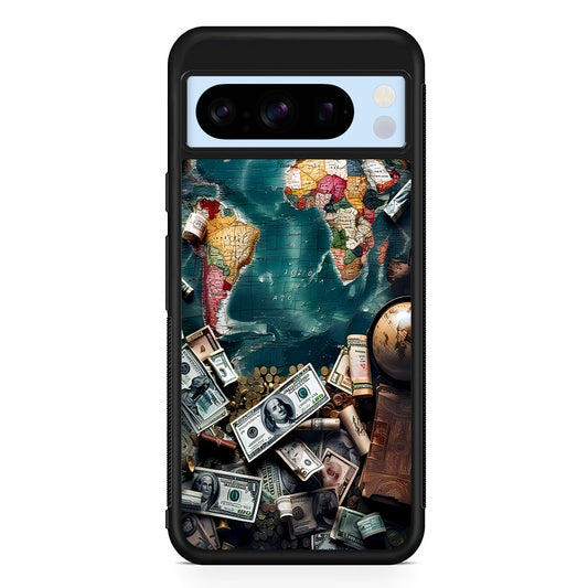 Money on The Map Travel Google Pixel 8 Pro Case | Slim Rubber Case for Google Pixel 8 Pro