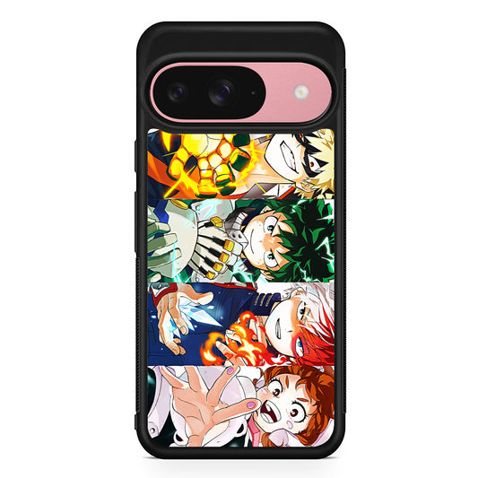 My Hero Academia Main Characters Google Pixel 9 Case | Google Pixel 9 Protective Rubber Case