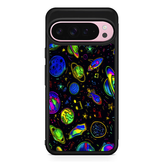Space Planets and Spaceships Google Pixel 9 Pro XL Case | Protective Cover