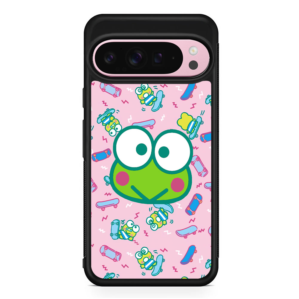 Keroppi Skate Pattern Google Pixel 9 Pro XL Case | Protective Cover