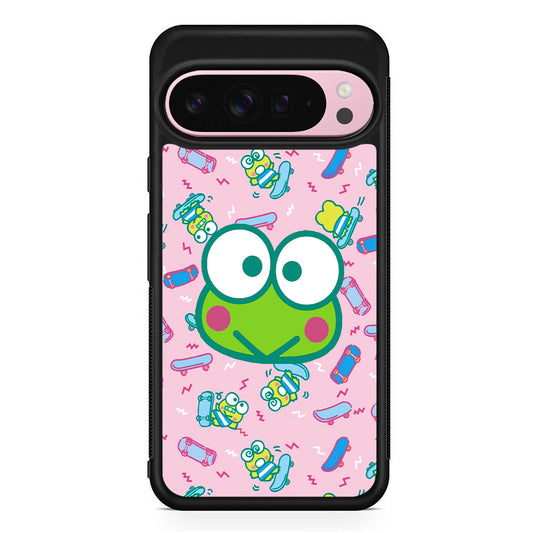 Keroppi Skate Pattern Google Pixel 9 Pro XL Case | Protective Cover
