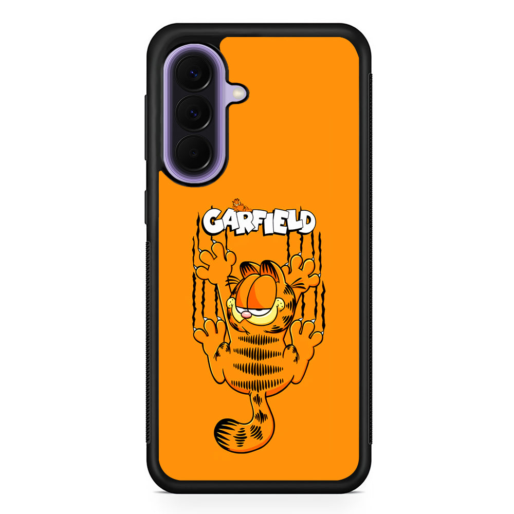 Garfield The Cat Scratch Wall Samsung Galaxy A57 Case | Slim Samsung Galaxy A57 Rubber Case