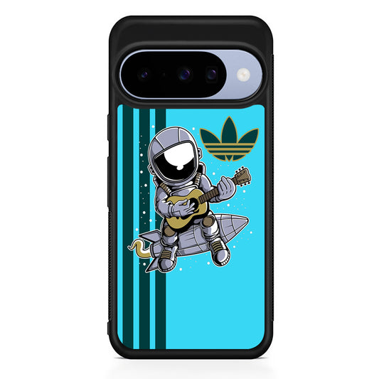 Adidas Astronaut Guitar Google Pixel 10 Case | Google Pixel 10 Rubber Protective Case