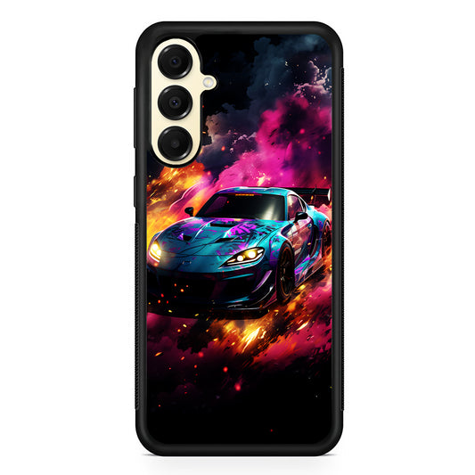 Car City Drift Smoke Samsung Galaxy A16 Case | Slim Rubber Samsung Galaxy A16 Case