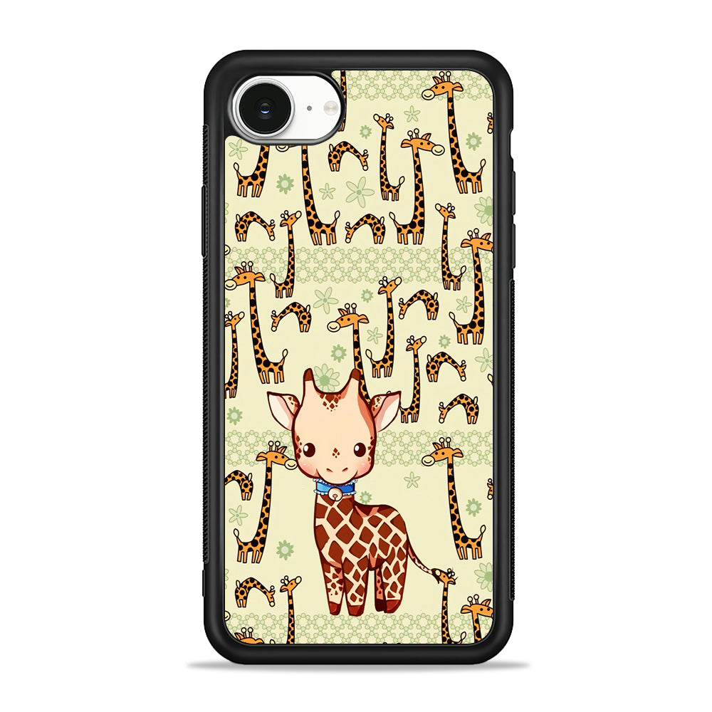 Baby Giraffe Adventure Ground iPhone 16e Case | Protective Phone Cover