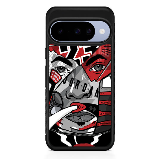 Air Jordan Warrior's Eyes Google Pixel 10 Case | Google Pixel 10 Rubber Protective Case