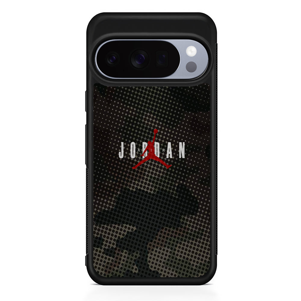 Air Jordan Gradation of Dark Camouflage Google Pixel 10 Pro Case | Slim Google Pixel 10 Pro Rubber Case