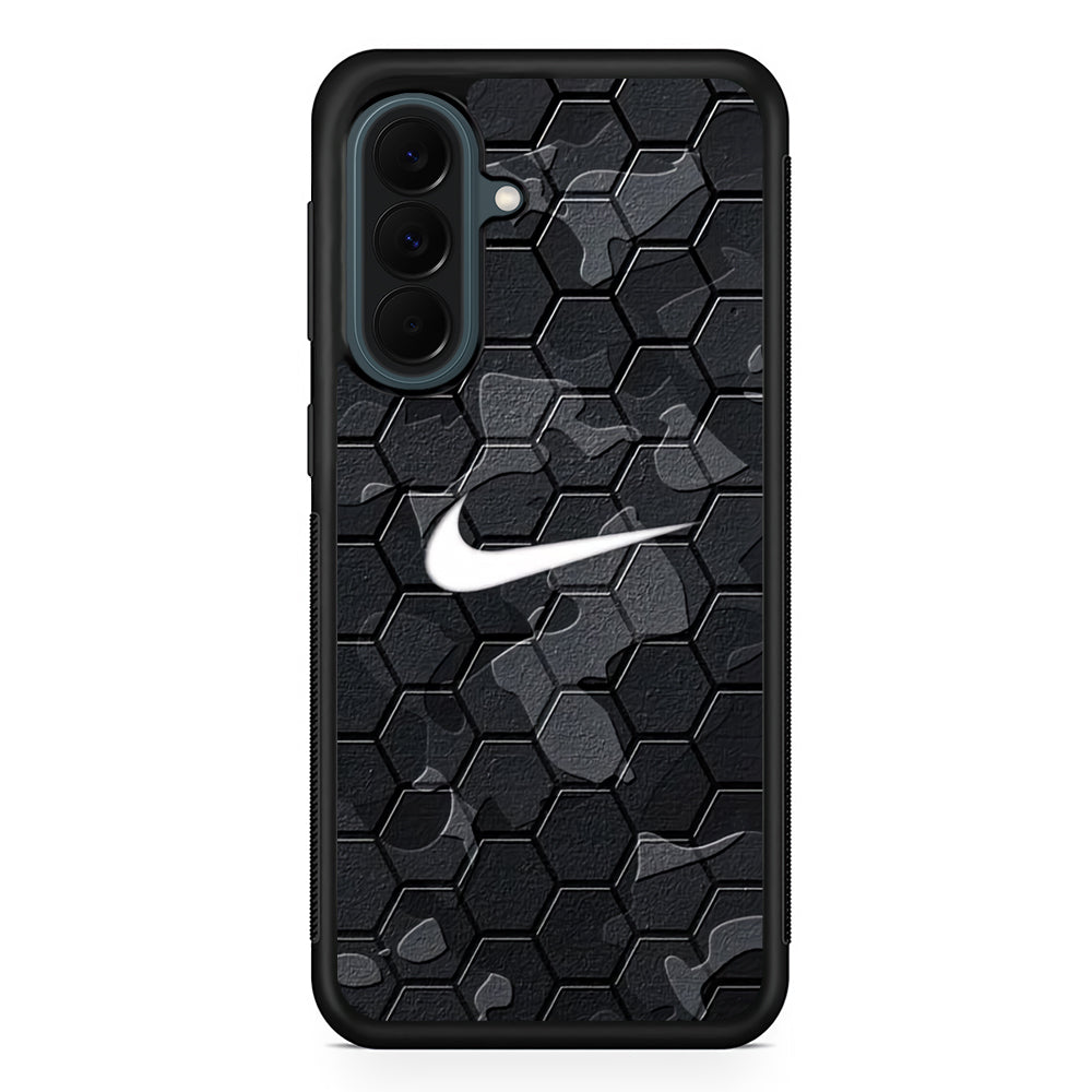 Nike Hexagon Pattern Camo Samsung Galaxy A37 Case | Samsung Galaxy A37 Rubber Phone Case