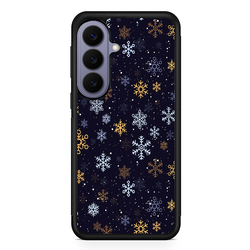 Dark Blue Yellow Winter Samsung Galaxy S26 Case | Durable Rubber Case for Samsung Galaxy S26