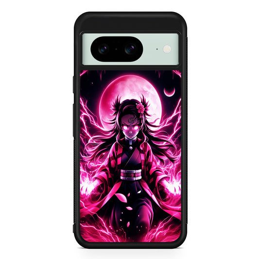 Demon Slayer Nezuko Battle Mode Google Pixel 8 Case | Durable Protective Cover for Google Pixel 8