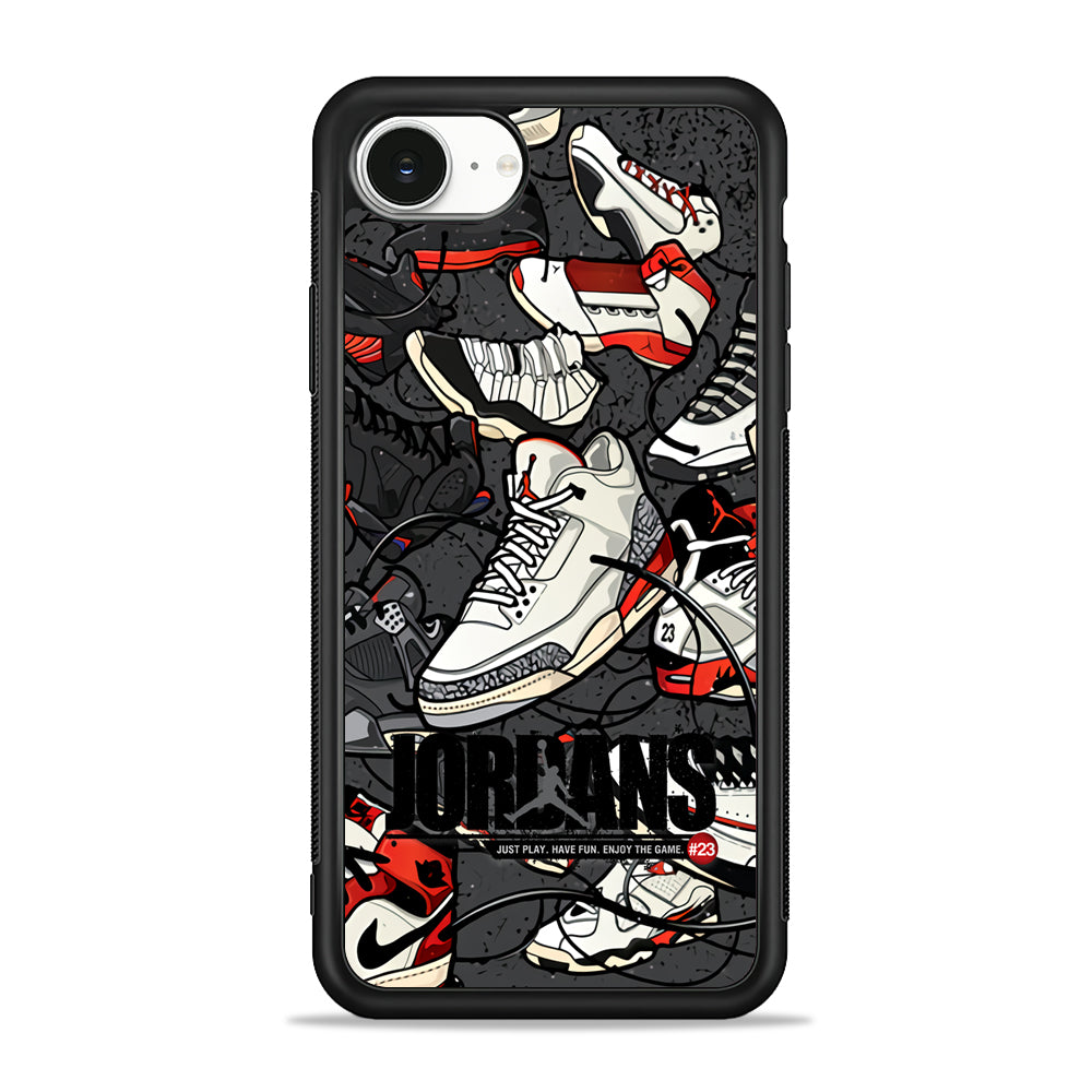 Air Jordan Play and Enjoy The Game iPhone 16e Case - Slim Silicone Case