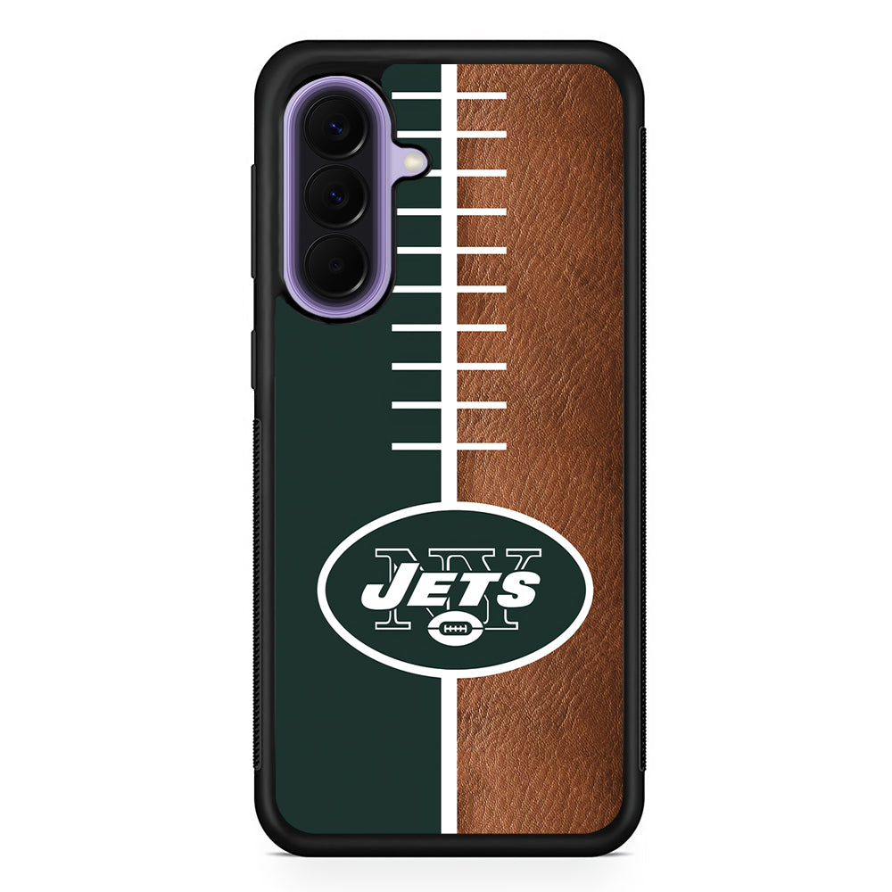NFL New York Jets Logo Samsung Galaxy A57 Case | Slim Samsung Galaxy A57 Rubber Case