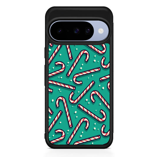 Candy Cane Lollipop Google Pixel 10 Case | Google Pixel 10 Rubber Protective Case