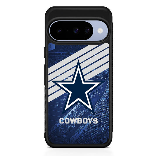 NFL Dallas Cowboys All Blue Stadium Google Pixel 10 Case | Google Pixel 10 Rubber Protective Case