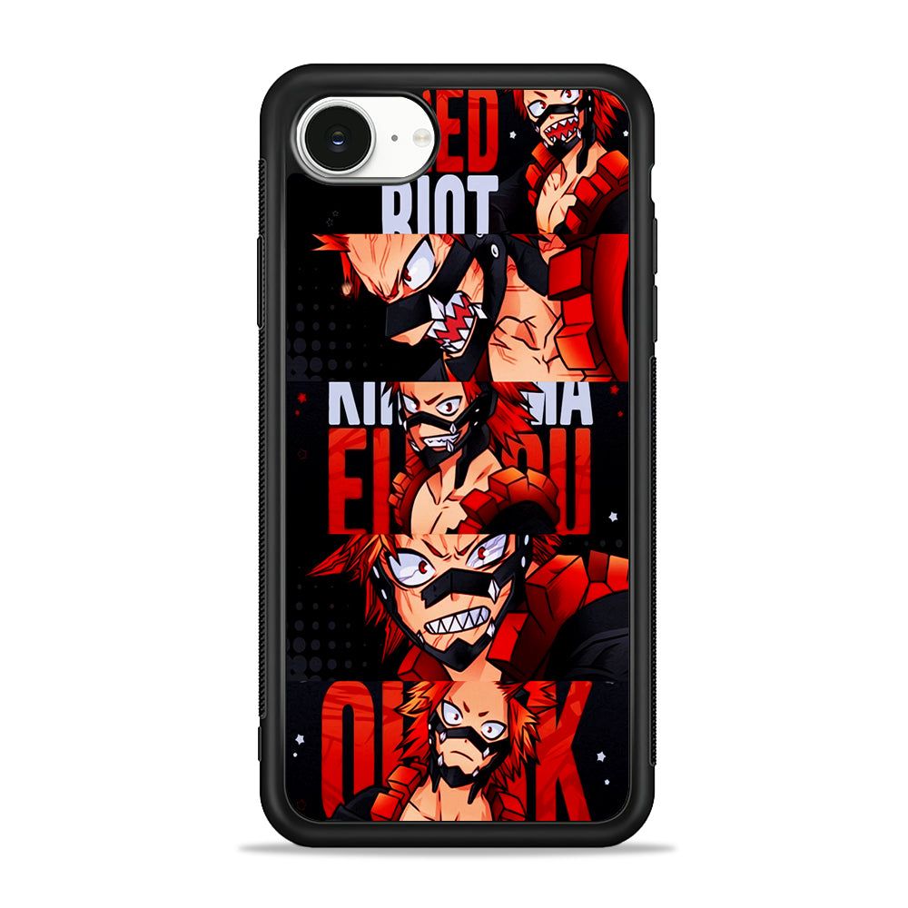 Red Riot Eijiro Kirishima Aesthetic iPhone 16e Case | Protective Phone Cover