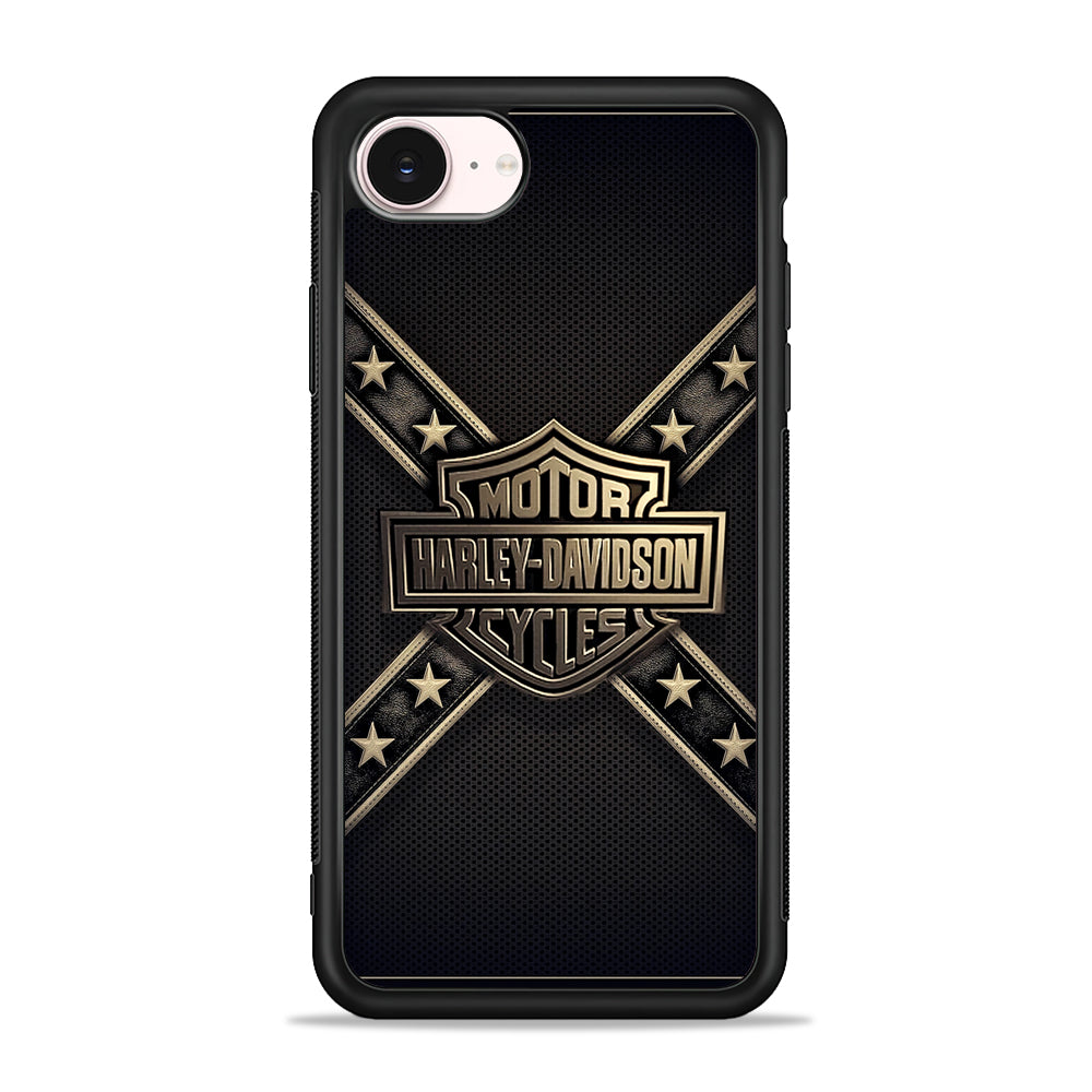 Harley Davidson Golden Star iPhone 17e Case - Silicone Case