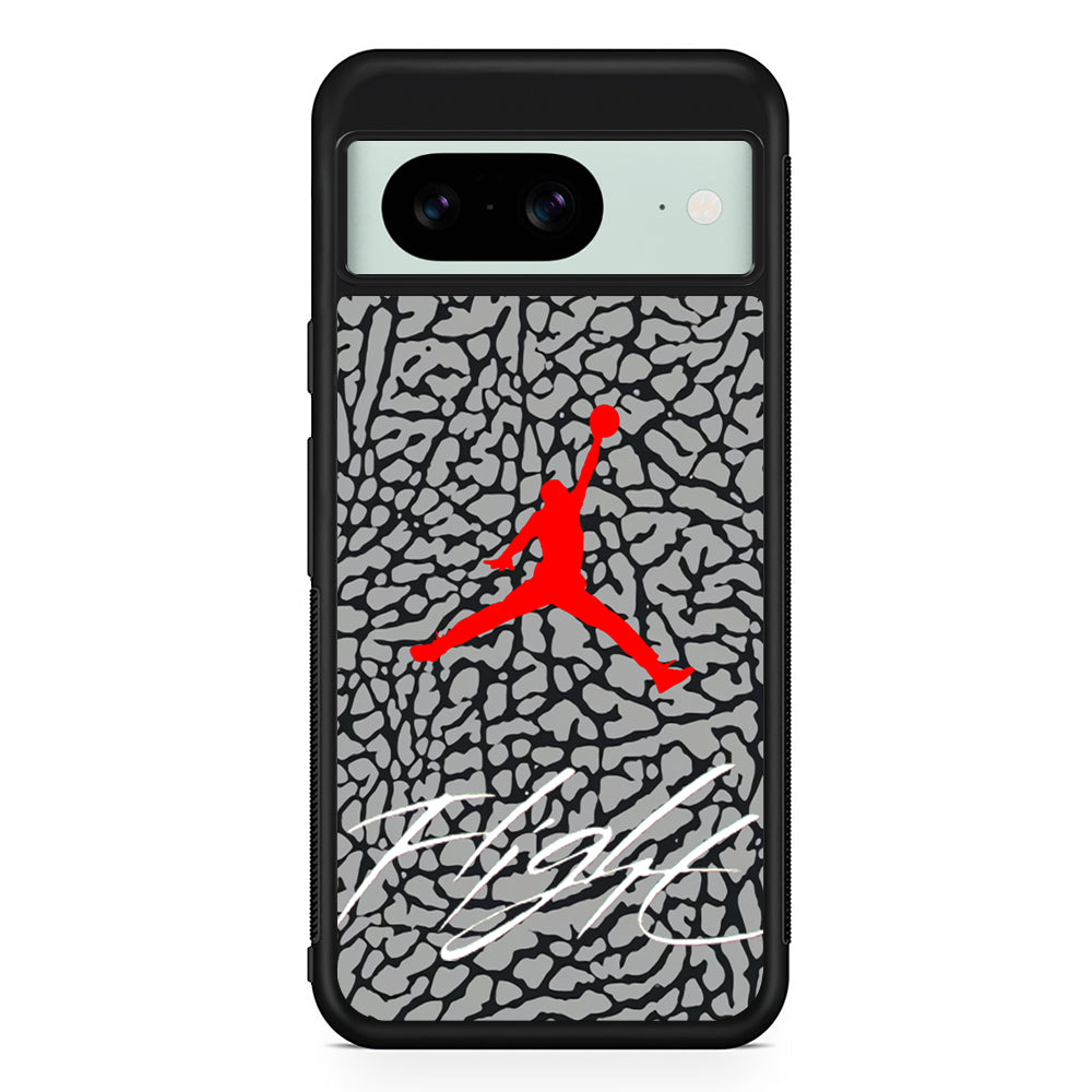 Air Jordan Hidden Patern Google Pixel 8 Case | Durable Protective Cover for Google Pixel 8
