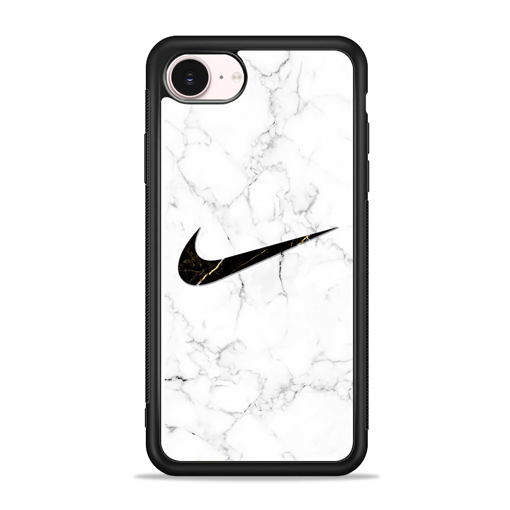 Nike Gold Line in Marble iPhone 17e Case - Silicone Case