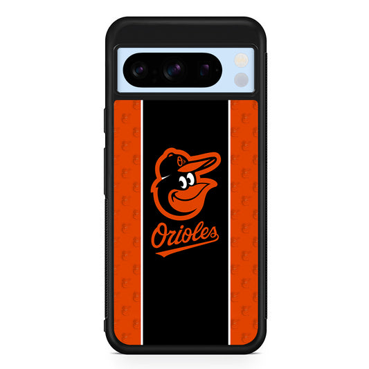 MLB Baltimore Orioles Team Google Pixel 8 Pro Case | Slim Rubber Case for Google Pixel 8 Pro
