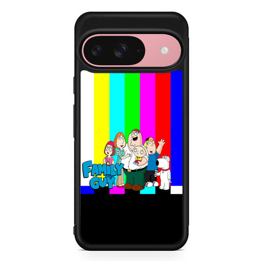 Family Guy Colorful Google Pixel 9 Case | Google Pixel 9 Protective Rubber Case