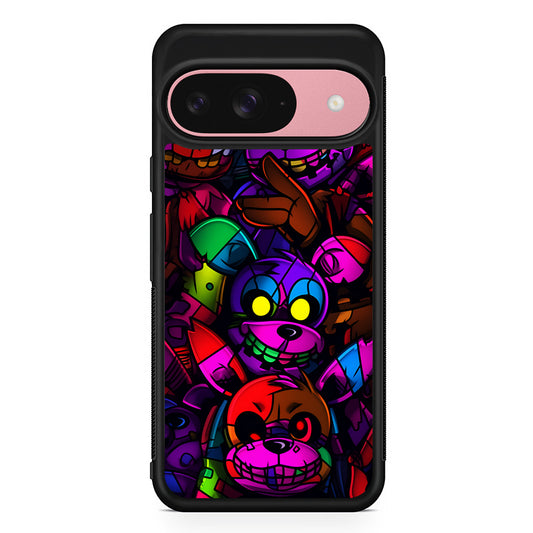 Five Nights at Freddy's Horror Google Pixel 9 Case | Google Pixel 9 Protective Rubber Case