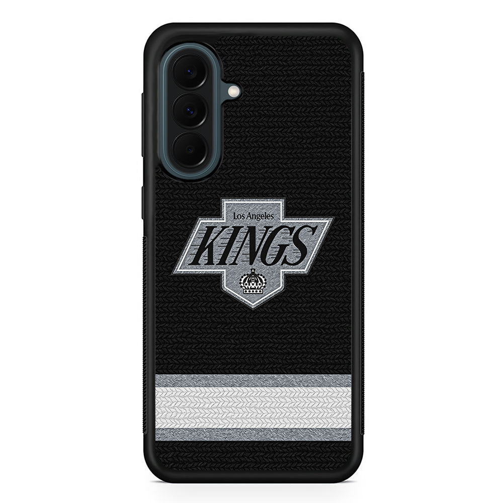 NHL Los Angeles Kings Pattern Samsung Galaxy A37 Case | Samsung Galaxy A37 Rubber Phone Case