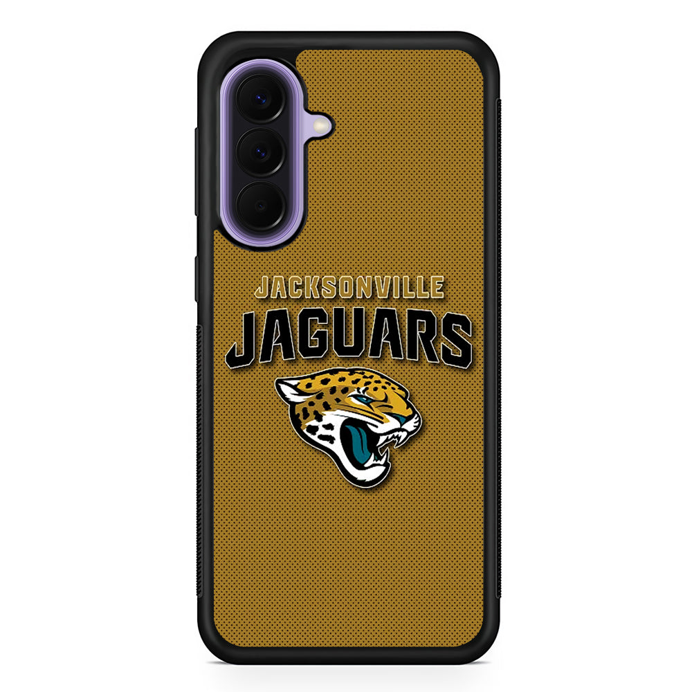 NFL Jacksonville Jaguars Logo Samsung Galaxy A57 Case | Slim Samsung Galaxy A57 Rubber Case