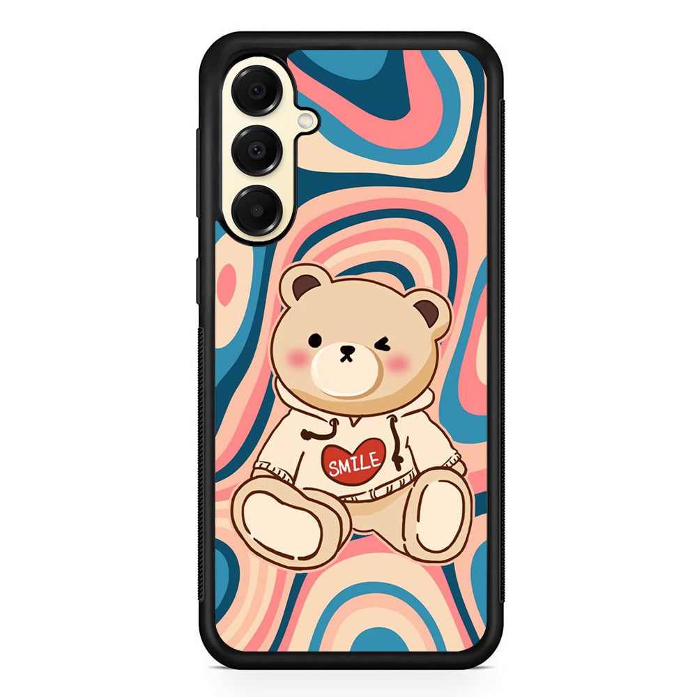 Cute Bear with Hoodie Samsung Galaxy A16 Case | Slim Rubber Samsung Galaxy A16 Case