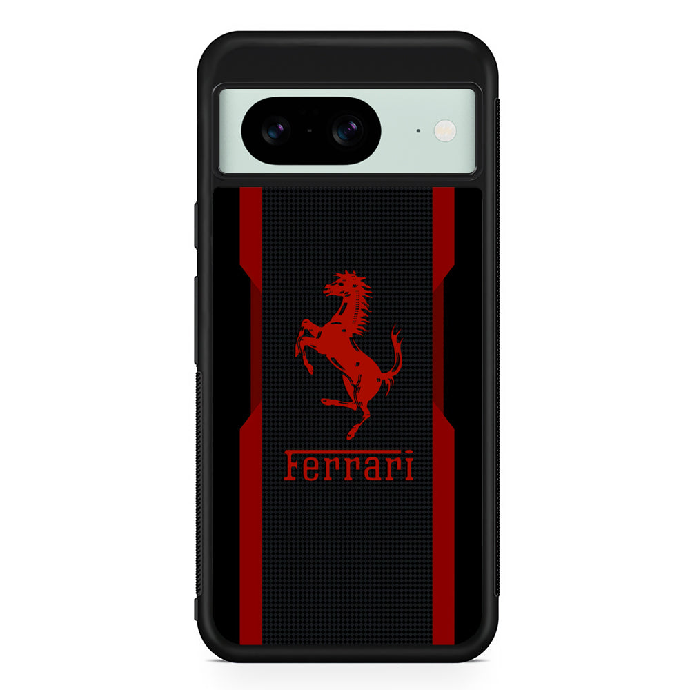 Ferrari Red World Google Pixel 8 Case | Durable Protective Cover for Google Pixel 8