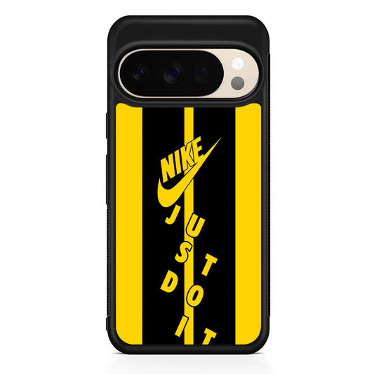 Nike Yellow Stripe Just Do It Google Pixel 10 Pro XL Case | Durable Google Pixel 10 Pro XL Cover