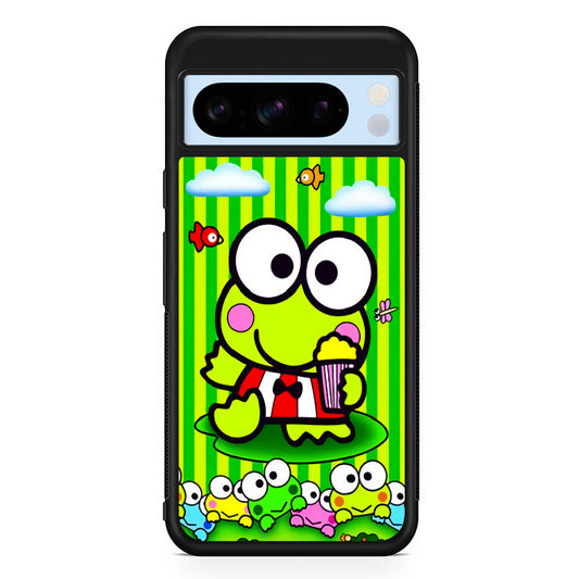 Keroppi Stripe Green Google Pixel 8 Pro Case | Slim Rubber Case for Google Pixel 8 Pro